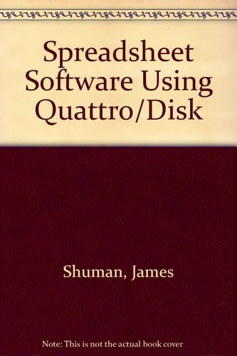 Spreadsheet Software! Using Quattro