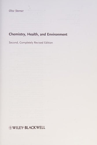 Chemistry, Health and Environment