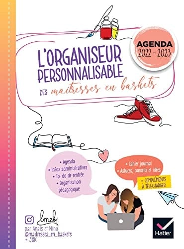 L'organiseur personnalisable des maitresses en baskets Agenda