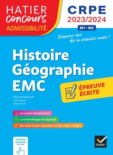 Histoire-Géographie-EMC Epreuve écrite d'admissibilité CRPE