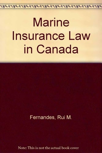 Marine insurance law of Canada