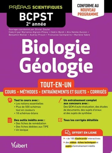 Biologie-Géologie BCPST 2e année - Tout-en-un - Conforme au nouveau programme