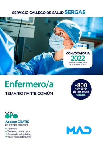 Enfermero/a del Servicio Gallego de Salud. Temario parte común