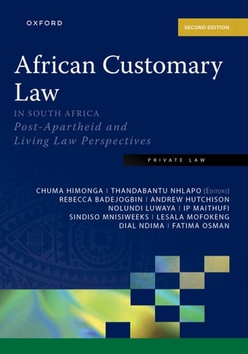 African Customary Law in South Africa