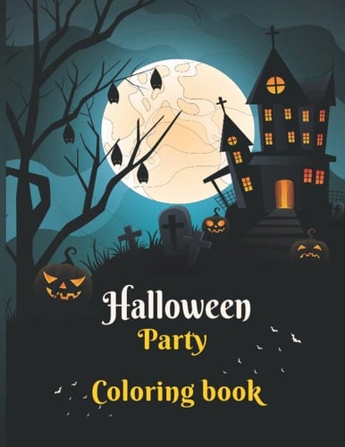Halloween Coloring Book for Adults: New and Expanded Edition, 50 Unique Designs ,Haunted Houses, For Hours Of Fun, and More