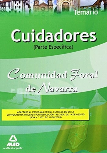 Cuidadores de la comunidad foral de navarra. Temario parte específica