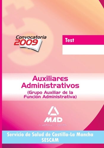 Auxiliares administrativos del servicio de salud de castilla-la mancha (sescam). Test