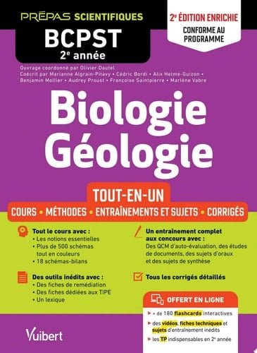 Biologie-Géologie BCPST 2e année - Tout-en-un - Conforme au programme
