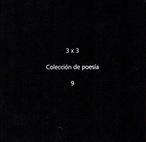 3 x 3 colección de poesía