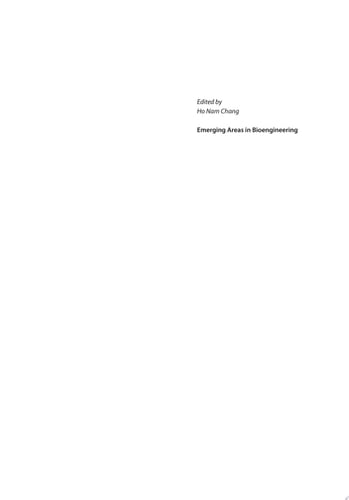Emerging Areas in Bioengineering