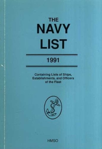 The Navy List, Annual, 1991