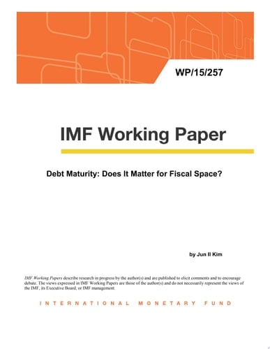 Debt Maturity Does It Matter for Fiscal Space?