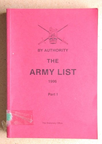 Army List 1996