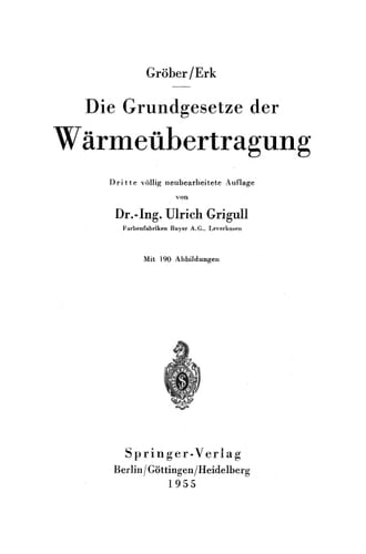 Die Grundgesetze der Wärmeübertragung (German Edition)