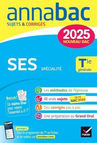 SES spécialité Tle générale Sujets & Corrigés