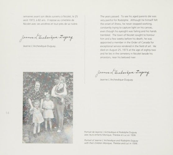 Rodolphe Duguay en Mémoire, 1891-1991