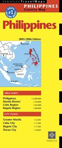 Philippines Travel Map: 2005/2006 Edition (Periplus Travel Maps)