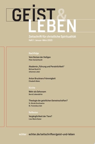 Geist & Leben 1/2020 Zeitschrift für christliche Spiritualität