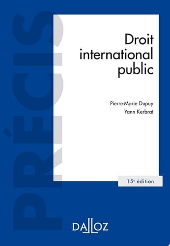 Droit international public - 15e ed.