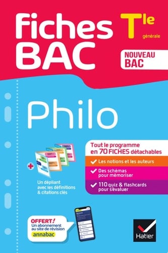 Fiches bac - Philo Tle - Bac 2026