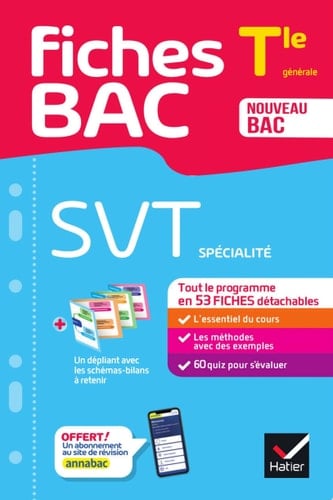 Fiches bac - SVT Tle (spécialité) - Bac 2026