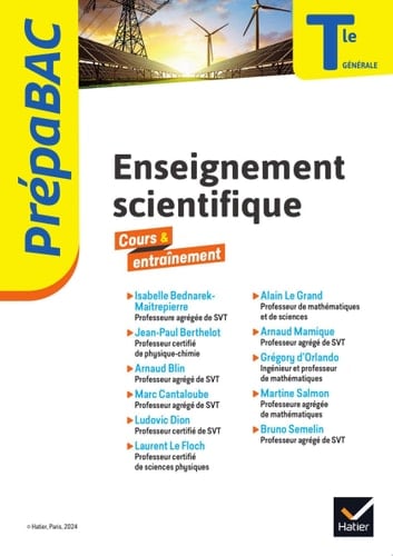 Prépabac - Enseignement scientifique Tle générale - Bac 2026
