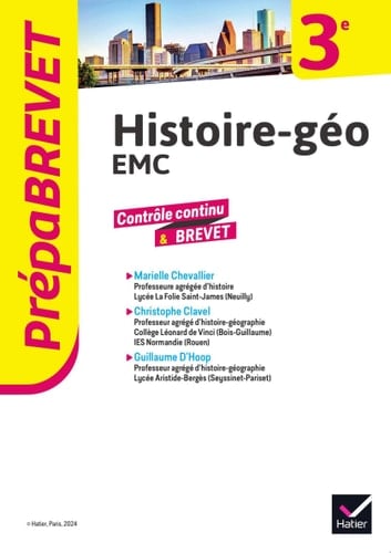 Prépabrevet - Histoire-géo EMC 3e - Brevet 2026