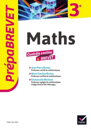 Prépabrevet - Maths 3e - Brevet 2026