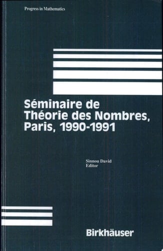 Séminaire de Théorie Des Nombres Paris 1990-91
