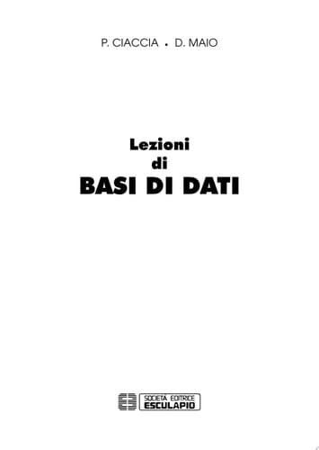 Lezioni di Basi di Dati