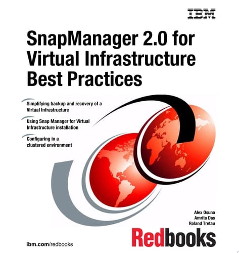 SnapManager 2.0 for Virtual Infrastructure Best Practices