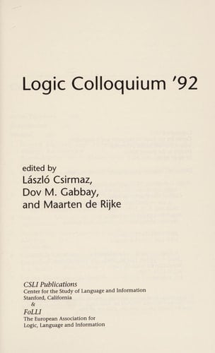 Logic Colloquium 92