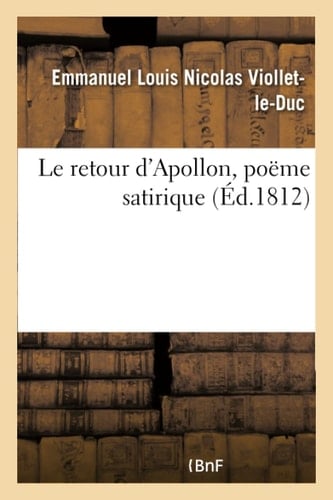 Le Retour d'Apollon, Poëme Satirique