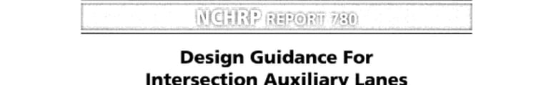 Design Guidance for Intersection Auxiliary Lanes
