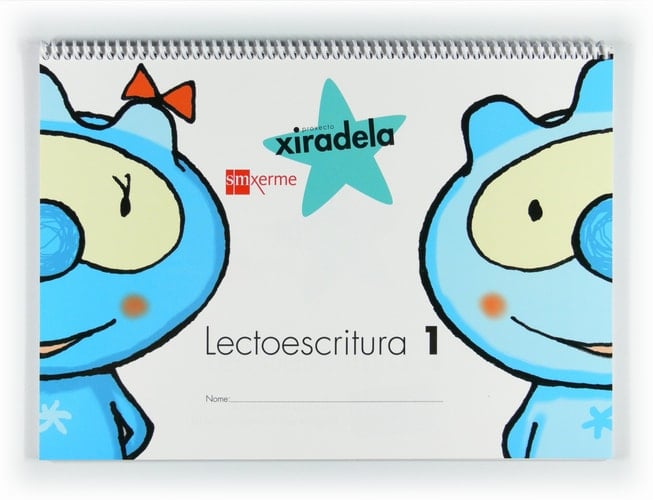 Lectoescritura 1, Pauta. 3 anos. Xiradela (Espiral)