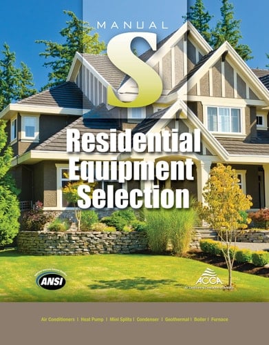 Residential Equipment Selection Manual S, 2nd Edition