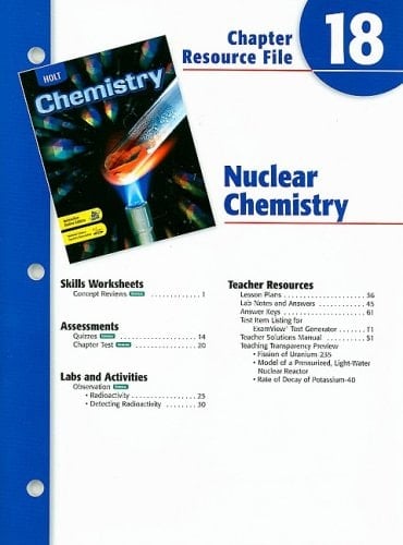 Holt Chemistry Nuclear Chemistry