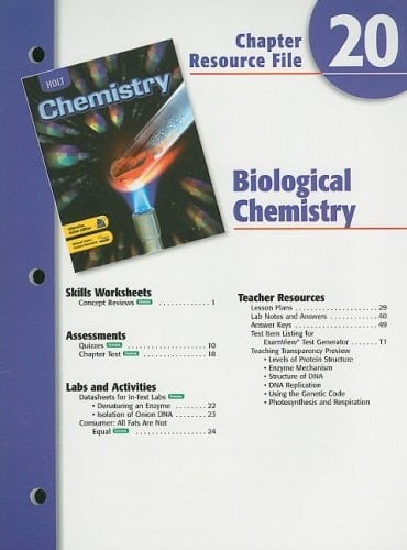 Holt Chemistry Biological Chemistry