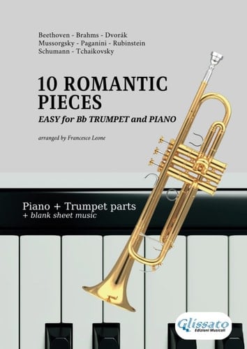Easy Trumpet and Piano duet - 10 Romantic Pieces: beginner / intermediate