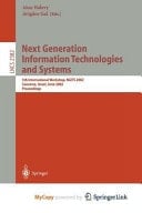 Next Generation Information Technologies and Systems 5th International Workshop, NGITS 2002, Caesarea, Israel, June 24-25, 2002. Proceedings