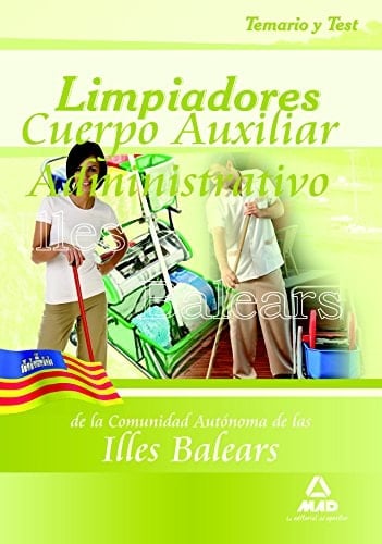 Limpiadores de la comunidad autónoma de las islas baleares. Temario y test