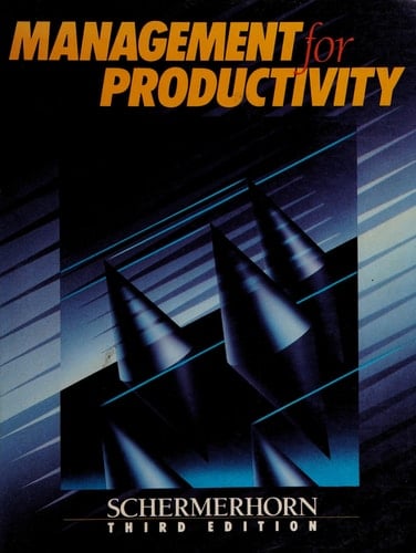 Management for Productivity (Wiley Series in Management)