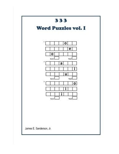 3 3 3 Word Puzzles Vol I