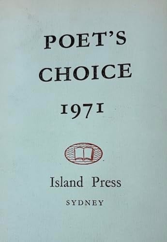 Poet's Choice 1971.