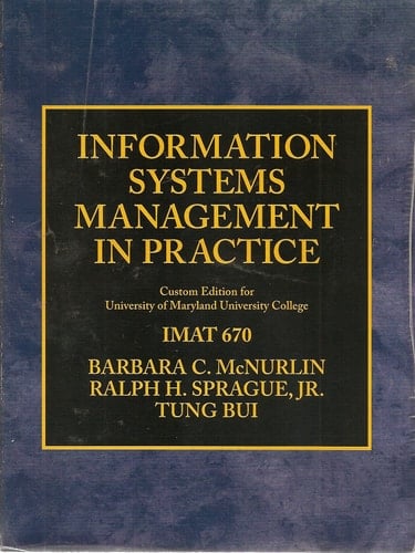 Information Systems Management in Practice