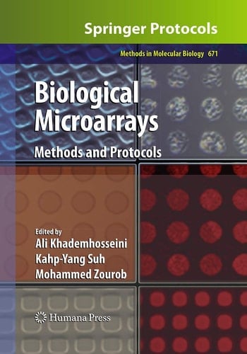 Biological Microarrays Methods and Protocols