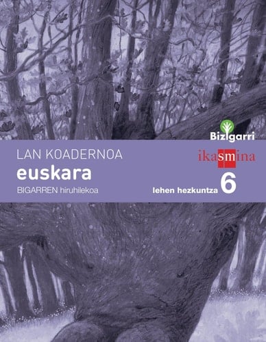 Koadernoa euskara. Lehen Hezkuntza 6, 2 Hiruhilekoa. Bizigarri
