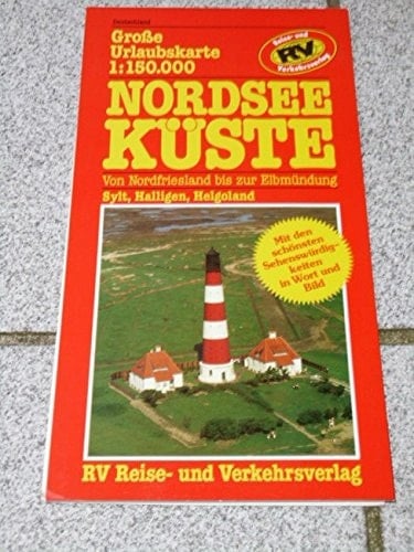 Grosse Urlaubskarte 1:150.000: Sylt, Halligen, Helgoland : mit den schönsten Sehenswürdigkeiten in Wort und Bild (German Edition)