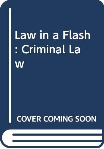 Law in a Flash Criminal Law
