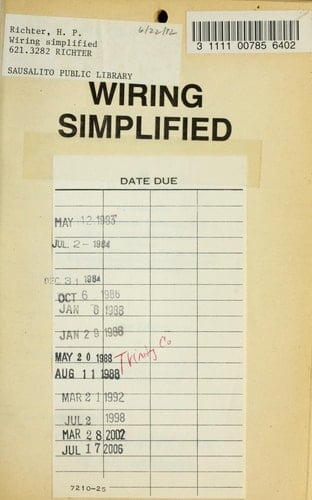 Wiring Simplified Based on 1981 Code